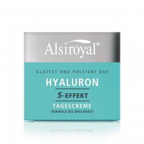 Дневной крем "Hyaluron 5-Effekt" для нормальной и смешанной кожи лица, 50 мл Alsiroyal