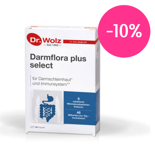 Darmflora plus select, 40 капсул Dr. Wolz