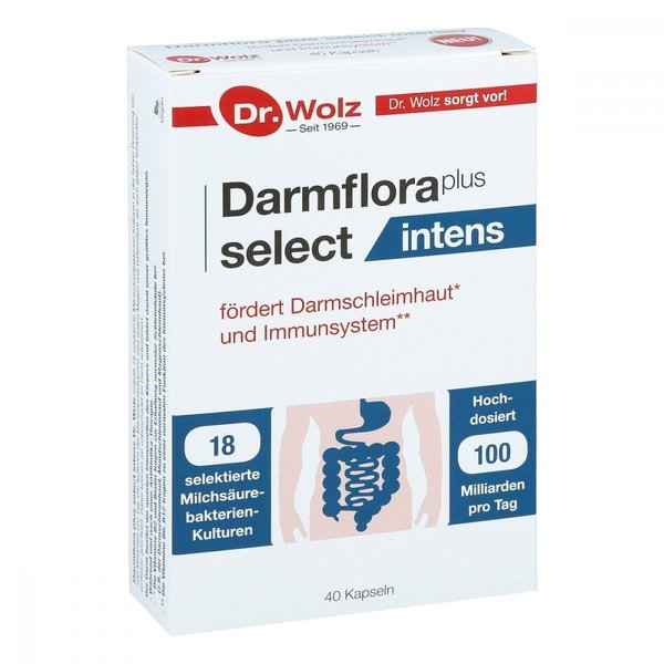 Darmflora plus® select intens, 40 или 80 капсул Dr. Wolz